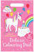 Unicorn Magic Dleuxe Colouring Pad A4 With Stickers