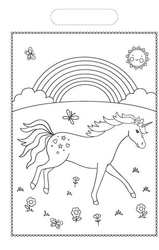 Unicorn Magic Dleuxe Colouring Pad A4 With Stickers