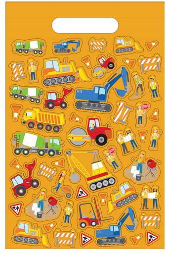 Construction Dleuxe Colouring Pad With Stickers
