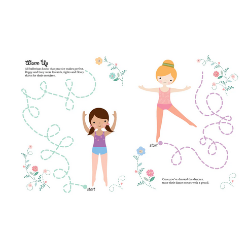 Dress Up Ballerina Paper Doll Bokk With Stickers