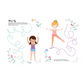Dress Up Ballerina Paper Doll Bokk With Stickers