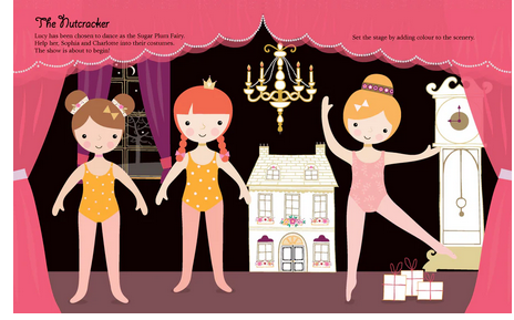 Dress Up Ballerina Paper Doll Bokk With Stickers