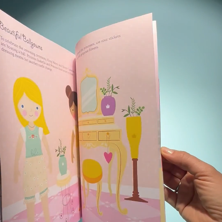 Dress Up Paper Doll Princess Book With Stickers