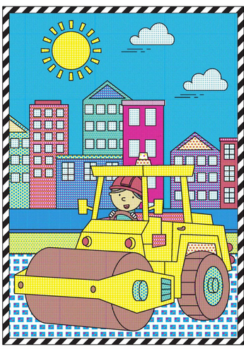 Paint With Water Trucks & Diggers Colour Book