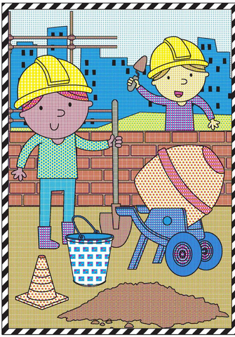 Paint With Water Trucks & Diggers Colour Book