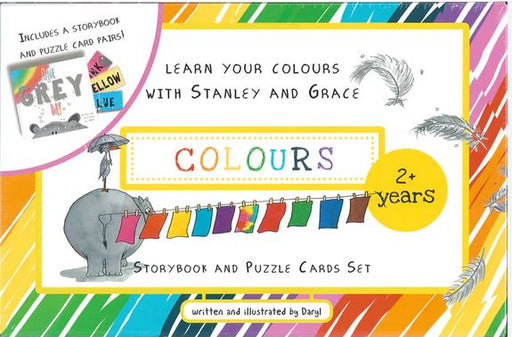 Learn Your Colours Story Book And Puzzle Cards Set Ages:2+