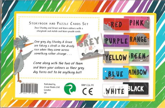 Learn Your Colours Story Book And Puzzle Cards Set Ages:2+