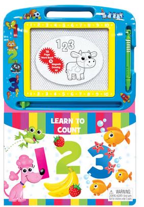 Learn To Count Book With Magnetic Drawing Board