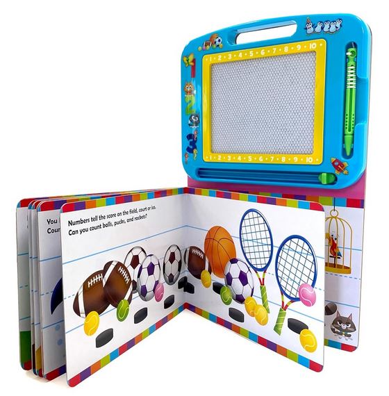 Learn To Count Book With Magnetic Drawing Board