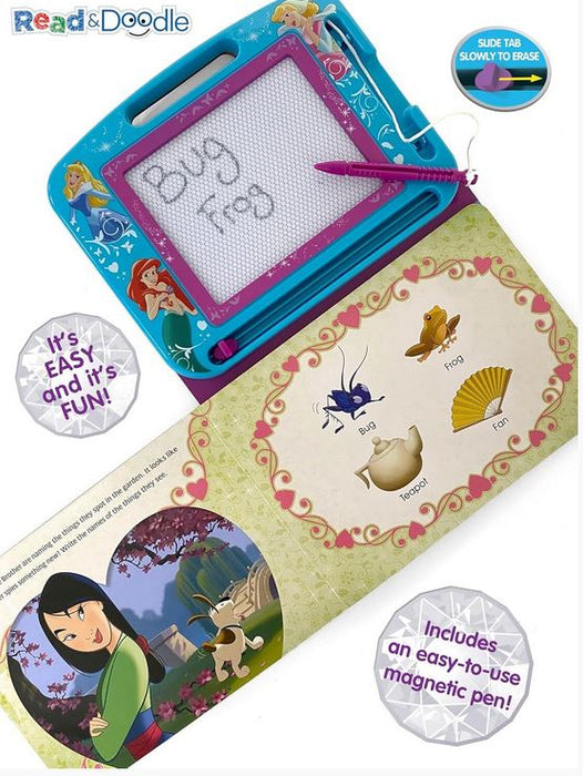 Disney Princess Abc Learing Book With Magnet Drawing Board