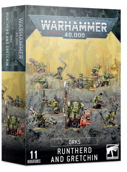 Warhammer 50-16 Orks Runtherd And Gretchin