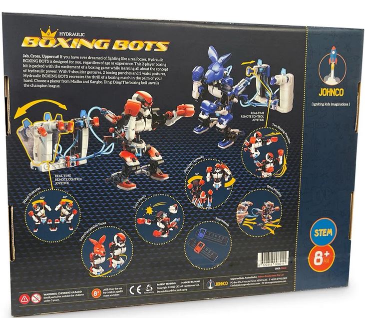 Hydraulic Boxing Bots Stem Ages:8+