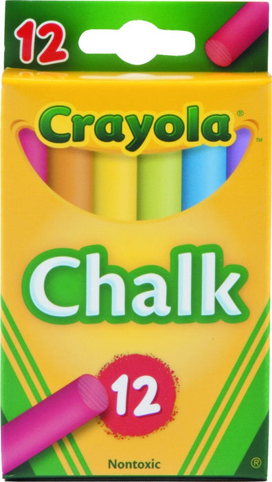 Crayola 12pc Coloured Chalk