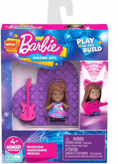 Mega Construx Barbie You Can Be Anything Musician Doll