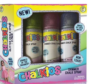 Chalkios Glitter Chalk Spray 3 Pc Pack