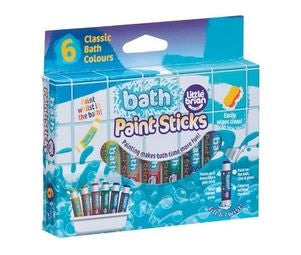 Little Brian Bath Paint Sticks 6 Pack