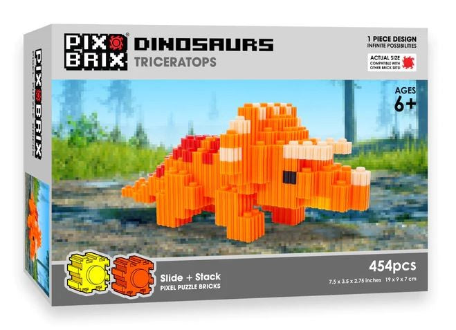 Pix Brix Dinosaurs Triceratops