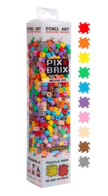 Pix Brix Medium Series 1500 Mixed Pieces Unit