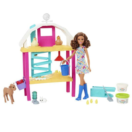 Barbie Hatch & Gather Egg Farm Playset