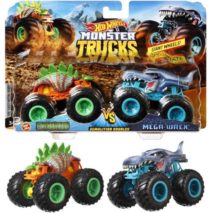 Hot Wheels Monster Trucks 1:64 Demolition 2 Pack Ass