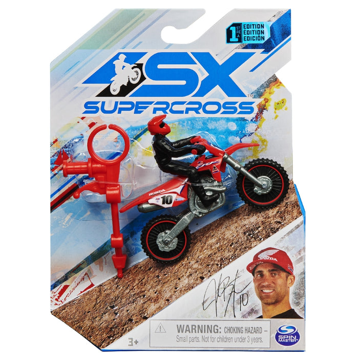 Ama Supercross 1.24 Scale Motorbike With Rider No Assorted