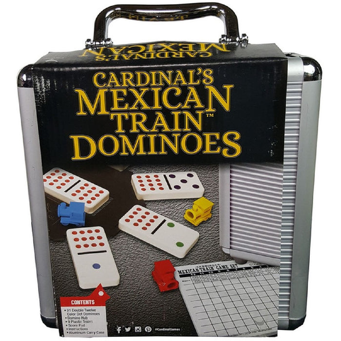 Cardinal Classic Mexican Train Dominoes In Case