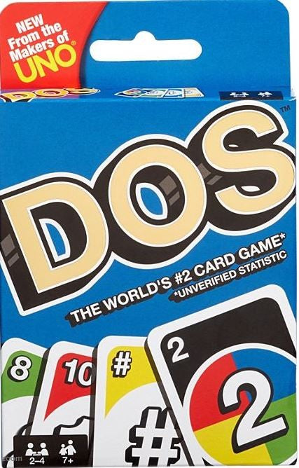 Uno Dos Card Game Second Edition Age:7 Years+