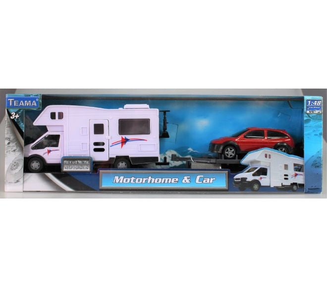 Teama Motorhome With Car & Trailer 1/48scale